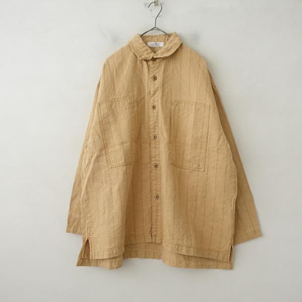 【メンズ/美品/2025/SS/定価3.6万】ネストローブコンフェクト *リネンデニムフェードカラー...