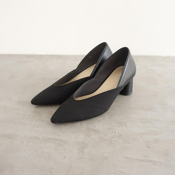 【定価1万】ルタロン Le Talon *5.5cmシリンダーヒールパンプス 22/22*ポインテッ...