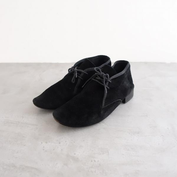 //レペット repetto *レザーレースアップシューズ 39/23.5*黒ブラック皮革靴アンクル...