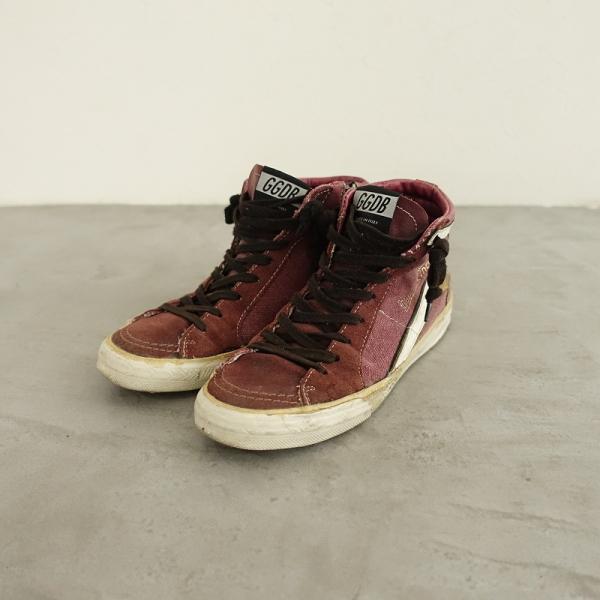【定価4.4万】ゴールデングース GOLDEN GOOSE *SNEAKERS SLIDE ハイカッ...
