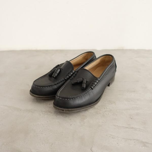 ハルタ HARUTA *タッセルローファー 24.5/24*レザー皮革黒0925(sh7-2509-...