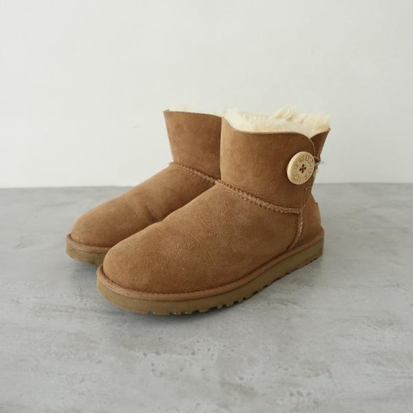 アグ UGG *W MINI BAILEY BUTTON ミニベイリーボタン ムートンブーツ 36/...