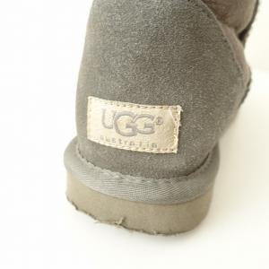 アグ UGG *レザーブーツ 39/25*グレ...の詳細画像2