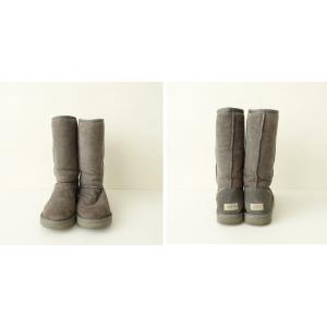 アグ UGG *レザーブーツ 39/25*グレ...の詳細画像5