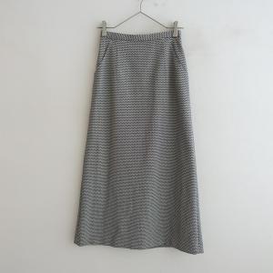 スティーブンアラン steven alan *DOBBY LONG SKIRT*Sモノトーンレトロ柄ストレッチ裏地付Aラインスリット(sk2-2606-409)【02G62】