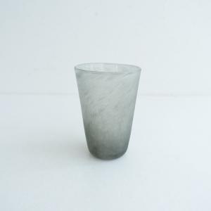 ホルムガード ガラスポットH16cm レザーハンドル付き 小物入れや