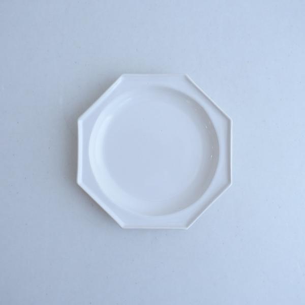 【美品】山本拓也 *八角平皿 M 白*器うつわお皿プレート食器作家【陶器】(wa84-2508-65...
