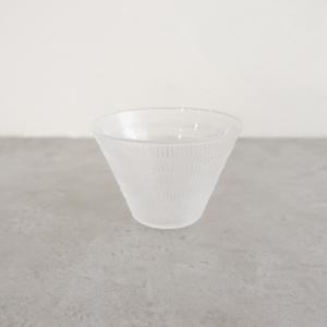 ∵【Y.M】 辻和美 tsuji kazumi 花 ガラス ボウル【中古】【22G32