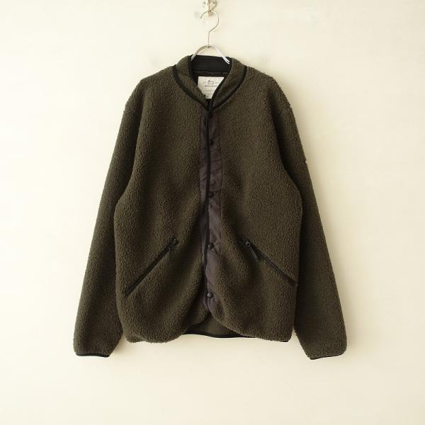 【定価2.4万】ウールリッチ WOOLRICH *ライトパイルジャケット*Mボア起毛ダークグリーンア...