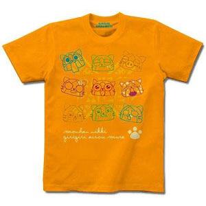 モンスターハンター◆ぎりぎりアイルー村 Tシャツ◆オレンジ ...