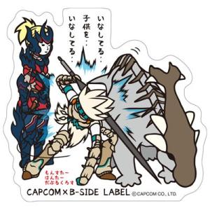 【クリックポスト対応】CAPCOM×B-SIDE LABELステッカー◆モンスターハンターダブルクロ...