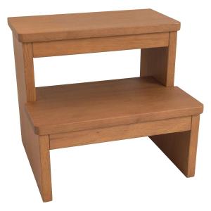 高いところも安全に届きます♪木製踏み台 ２段タイプ