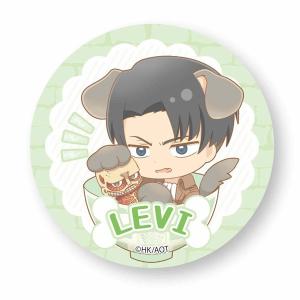 進撃の巨人 Season 3わんこめし 缶バッチ 缶バッジリヴァイ(ぬいぐるみ)