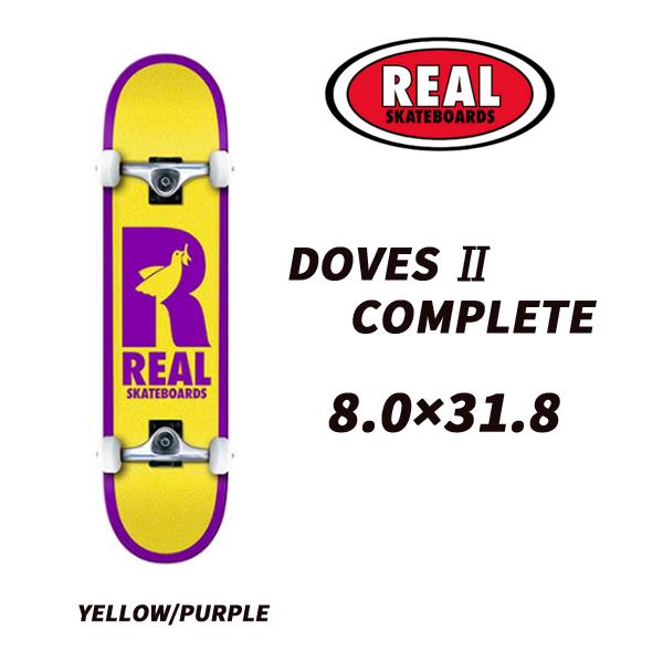 【 REAL SKATEBOARDS  】 　リアル スケートボード 　 DOVES II　COMP...