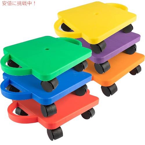 【並行輸入品】Champion Sports スクーターボード ハンドル付き マルチカラー 6個セッ...