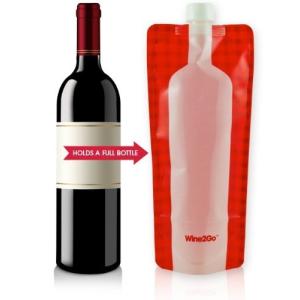 折り畳める！ポータブルワインボトル / Wine2go foldable wine bag メタストア ヤフー店がお届け｜drplus