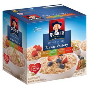 【並行輸入品】Quaker Instant Oatmeal, Variety Pack (52 ct...