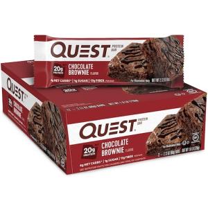 クエストバー プロテインバー チョコレートブラウニー 12本入り/ Quest Bar Protein Bar Chocolate Brownie Flavor 12ct｜drplus