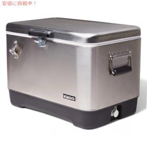 イグルー Iqloo ハード クーラーボックス 51L シルバー ステンレス レガシー キャンプ アウトドア イグルー Iqloo ハード クーラーボックス 51L シルバー ステンレス