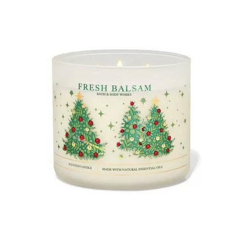 【並行輸入品】Bath and Body Works 3-Wick Candle FRESH BAL...