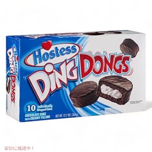 【並行輸入品】Hostess Ding Dongs 10ct / ホステス ディンドン クリーム入り...