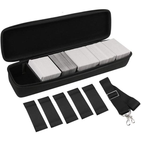 【並行輸入品】トレーディングカード保護保管ケース Comecase 調節ストライプ&amp;仕切り付き