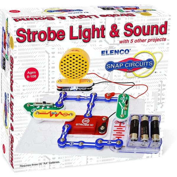 【並行輸入品】ストロボライト＆サウンドキット Elenco 756619010243 SCP-14 ...