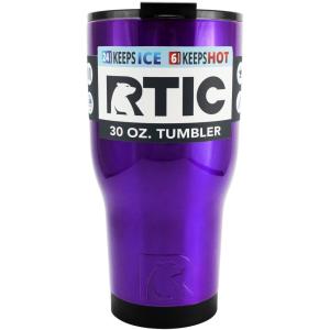 【並行輸入品】断熱 ステンレススチール タンブラー カップ RTIC 887ml パープル 魔法瓶