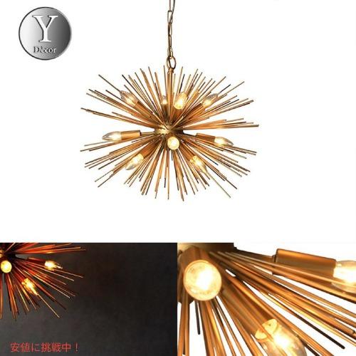 【並行輸入品】モダンスタイル ゴールドフィニッシュ スプートニク シャンデリア アメリカ輸入照明 ア...