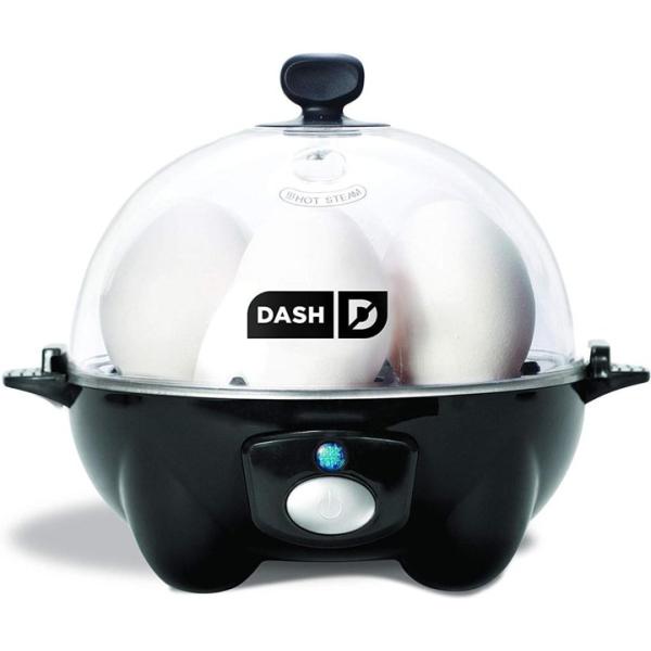 ダッシュ エッグクッカー DASH DEC005BK 卵料理 電動式 自動 ゆで卵 ブラック　ポーチ...