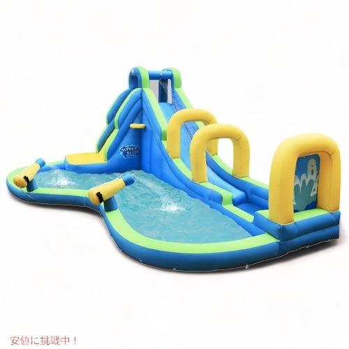 【並行輸入品】すべり台付き巨大プール　ビニールプール　家庭用プール　 インフレータブル ウォータース...