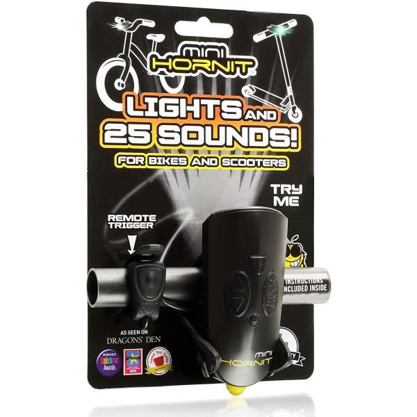 【並行輸入品】自転車ライト Hornit 7575BLYE 25種類サウンド付き