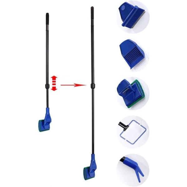 【並行輸入品】5 in 1 多機能 アクアリウム クリーニングツール AquaticHI 水槽 掃除...