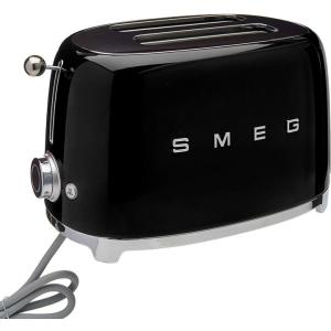 スメッグ トースター SMEG TSF01BLUS レトロデザイン 2スライス トースト ブラック 2-Slice Toaster-Black