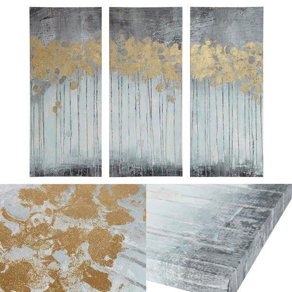 【並行輸入品】ウォールアート アート作品 キャンバス 3つで1つになる抽象作品アメリカ輸入家具　アメ...