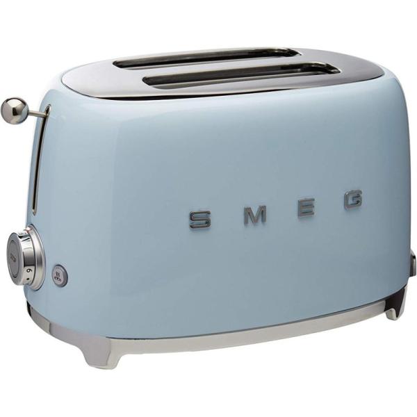 【並行輸入品】スメッグ トースター SMEG TSF01PBUS レトロデザイン 2スライス トース...