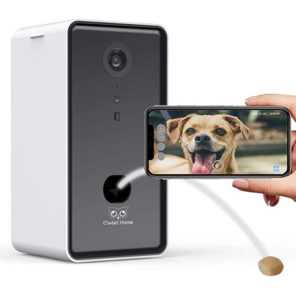【並行輸入品】ペット監視&amp;餌やりデバイス Owlet Home Smart Dog Camera D...