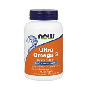 【並行輸入品】NOW　Ultra Omega 3 Fish Oil, 90 Softgels #16...