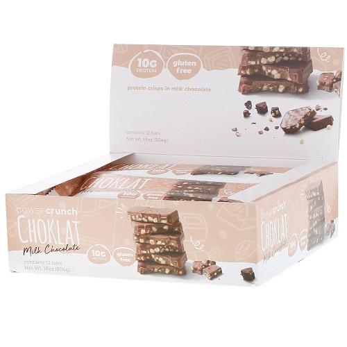 【並行輸入品】パワークランチ プロテインバー ミルクチョコレート 12本セット（Power Crun...