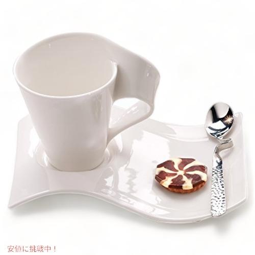 【並行輸入品】Villeroy &amp; Boch お洒落なコーヒーマグ　コーヒーマグセット　スプーン付き...