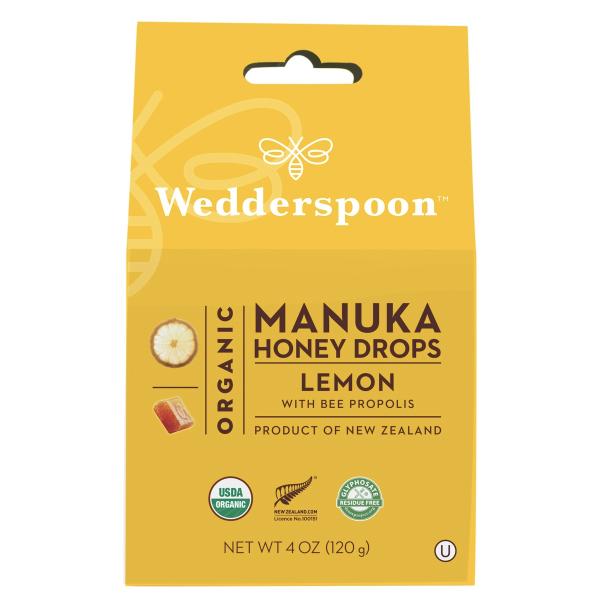 【並行輸入品】Wedderspoon Organic Manuka Honey Drops, Lem...