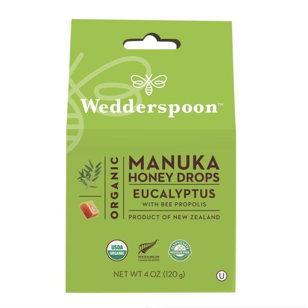【並行輸入品】Wedderspoon Organic Manuka Honey Drops, Euc...