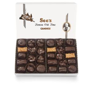 See's Candies Dark Chocolate Nuts & Chews Assortment 1lb / シーズキャンディーズ ダークチョコレート ナッツ＆チューズ アソートメント 詰め合わせ｜drplus