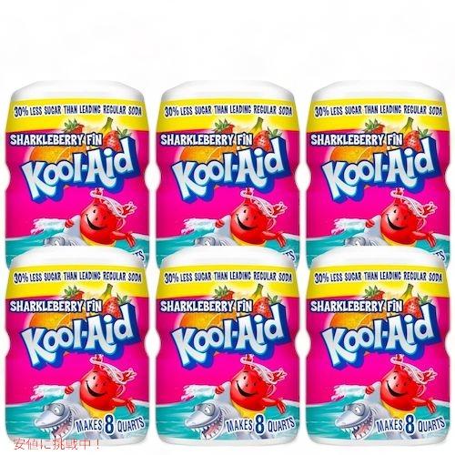 【並行輸入品】【6個セット】Kool-Aid Sharkleberry Fin Flavored P...
