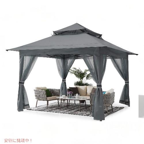 パティ用ガゼボ かや付きテント ABCCANOPY Pop Up Gazebo-Outdoor Ca...