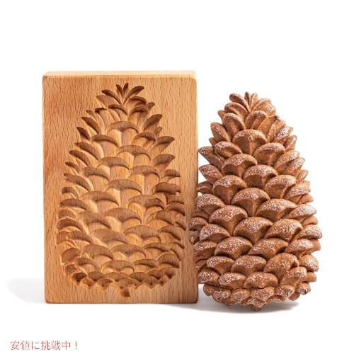 【並行輸入品】木製クッキーカッター プレス型 DIY ベーキングツール 松ぼっくり Wooden C...
