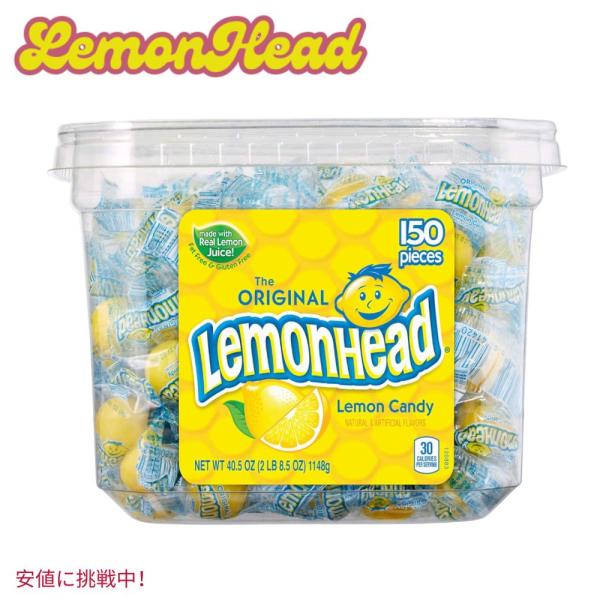 【並行輸入品】LEMONHEAD レモンヘッド Hard Lemon Candy Individua...