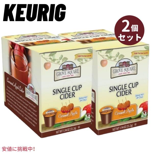 【並行輸入品】2個セット【24個入り 加糖】Grove Square Single Cider Cu...