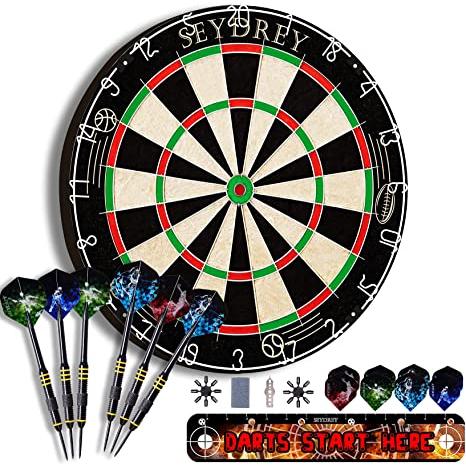 【並行輸入品】Seydrey ダーツボードセット 大人用 金属チップダーツ
