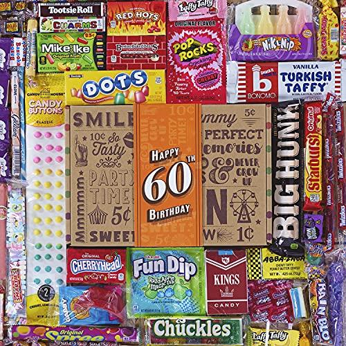 VINTAGE CANDY CO. 60TH BIRTHDAY RETRO CANDY GIFT B...